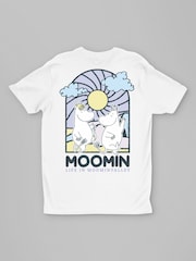 All + Every White Moomin Stained Glass Style Life In Moominvalley Light T-Shirt - Image 3 of 4