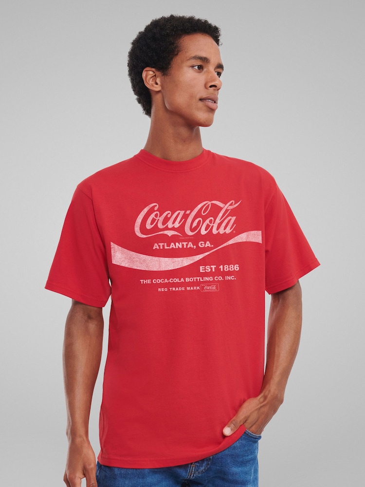All + Every Red Coca Cola Drink 1886 T-Shirt - Image 1 of 4 All + Every Red Coca Cola Drink 1886 T-Shirt - Image 1 of 4