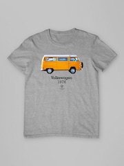 All + Every Grey Volkswagen Camper Bus T-Shirt - Image 3 of 4