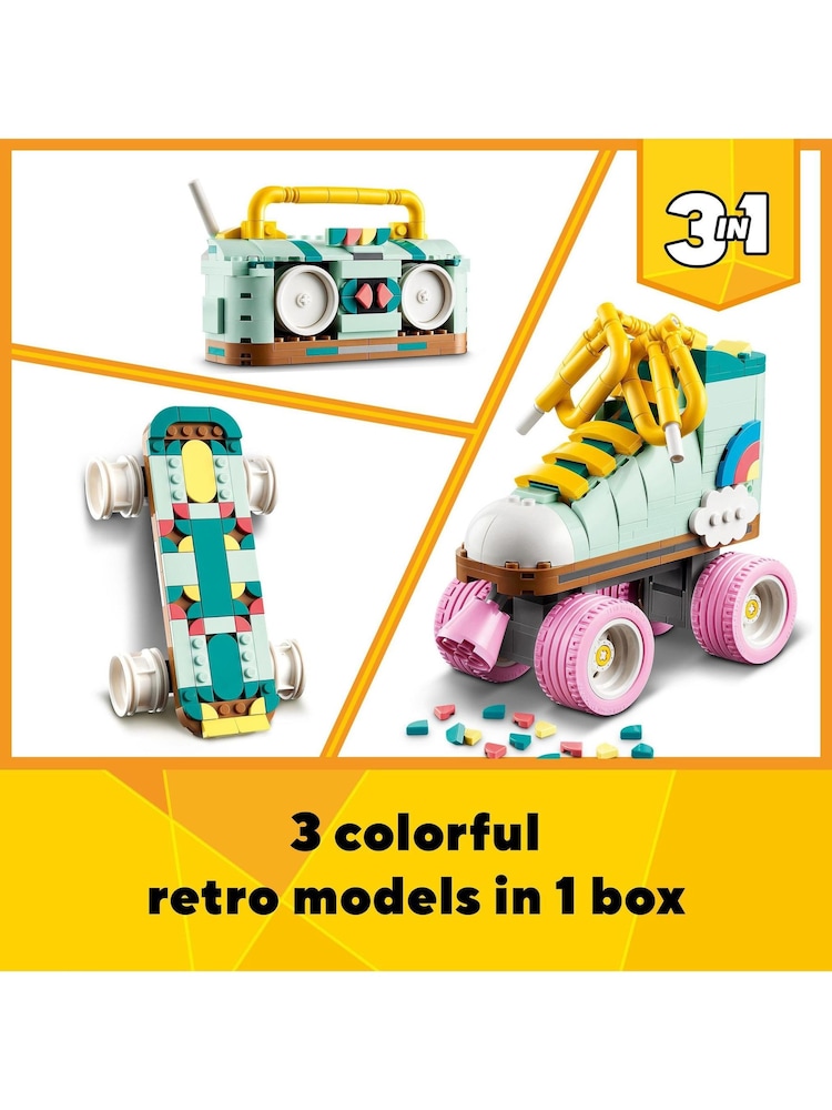 Lego Creator 3in1 Retro Roller Skate  Toy Skateboard 31148 - Image 10 of 10