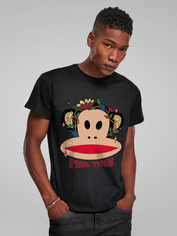 All + Every Black Paul Frank Julius With Wild Flowers T-Shirt - Image 2 of 4