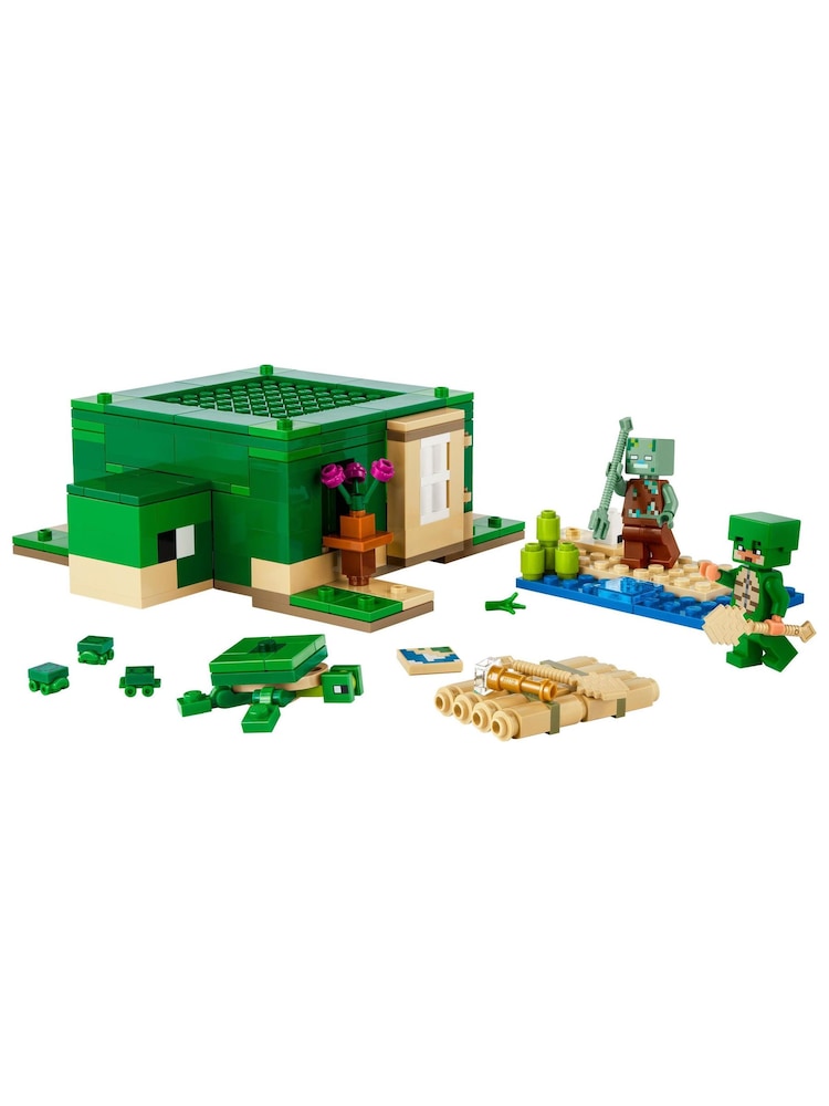 Lego Minecraft The Turtle Beach House with Animal Toys 21254 - Image 2 of 8