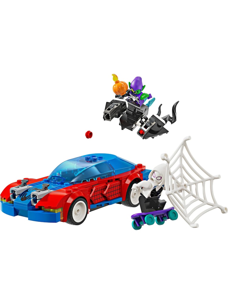 Lego Marvel Spider Man Race Car  Venom Green Goblin - Image 2 of 8