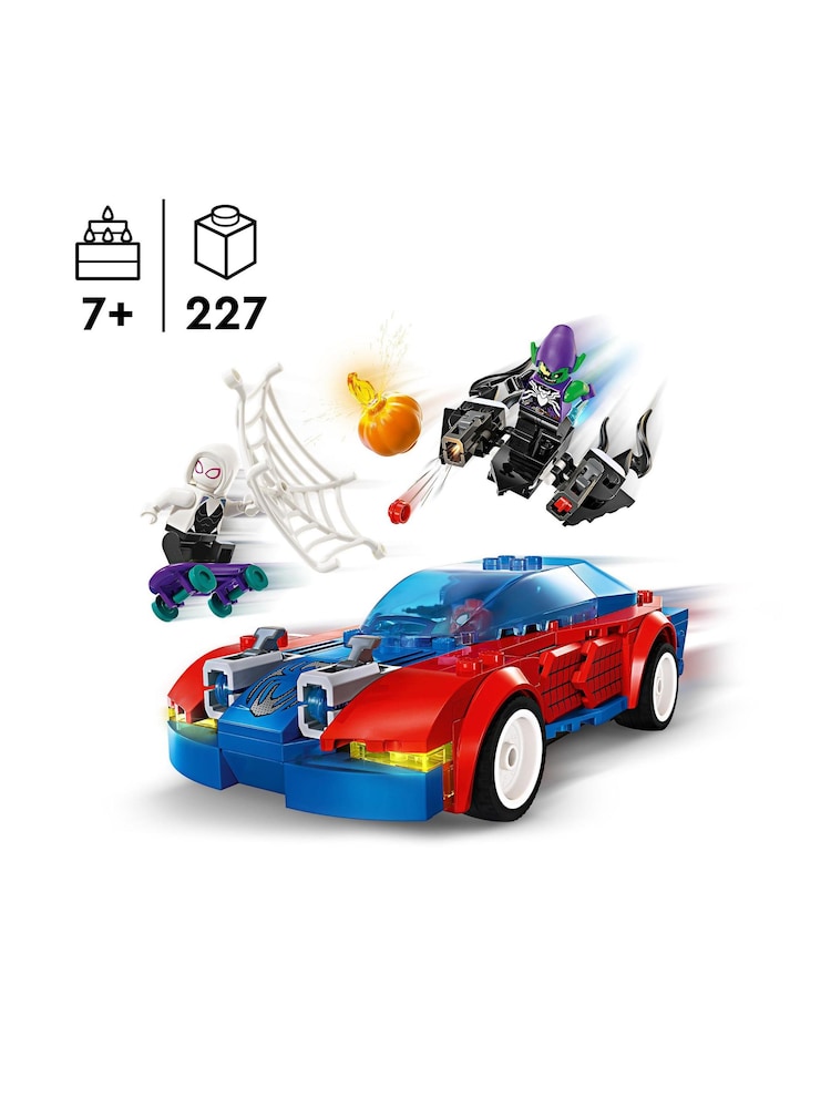 Lego Marvel Spider Man Race Car  Venom Green Goblin - Image 4 of 8