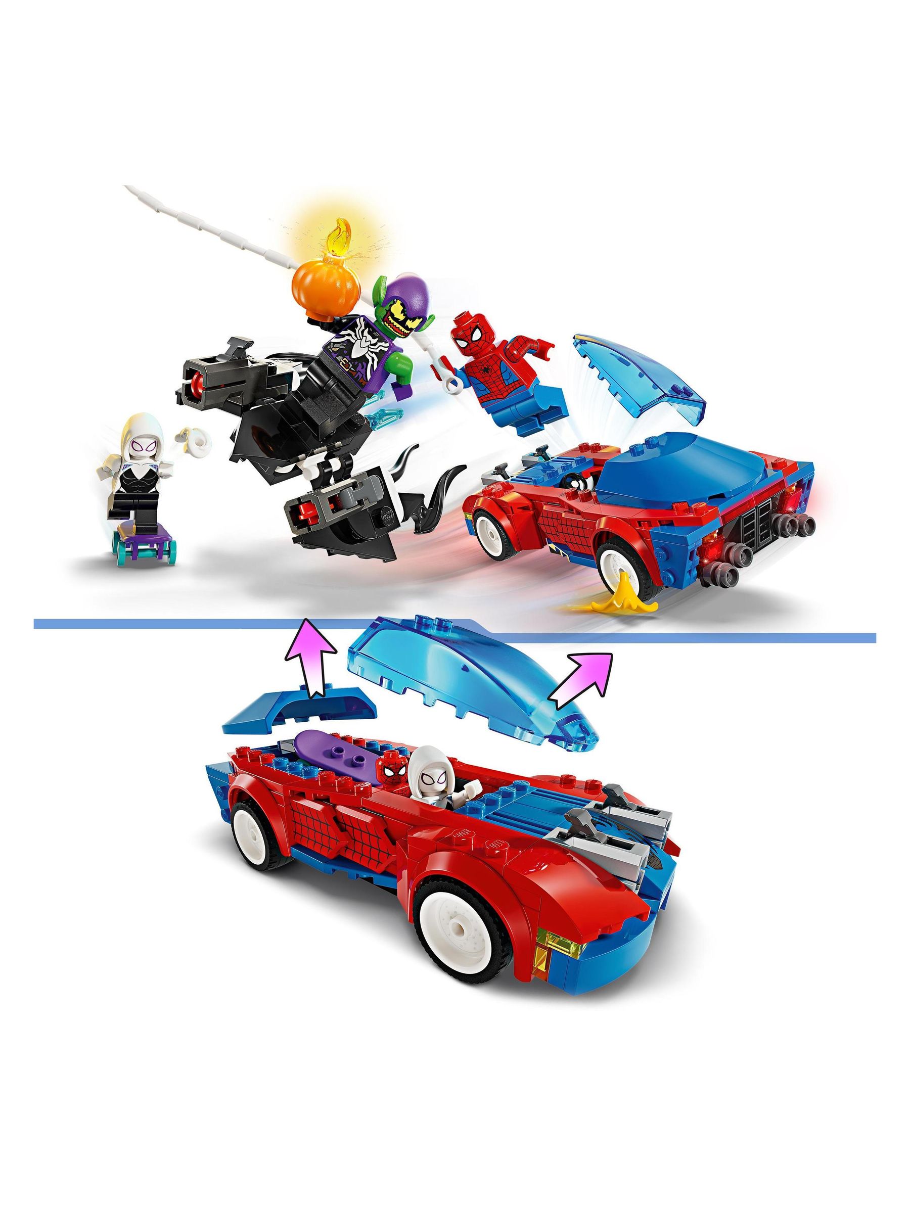 Buy Lego Marvel Spider Man Race Car Venom Green Goblin from Next