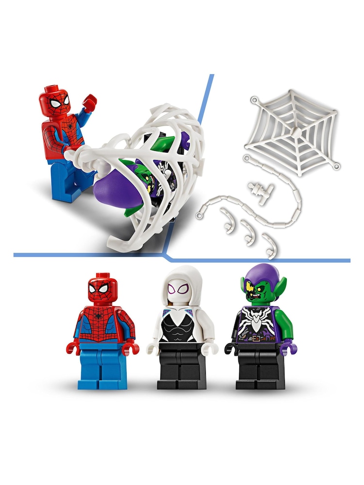 Lego Marvel Spider Man Race Car  Venom Green Goblin - Image 6 of 8