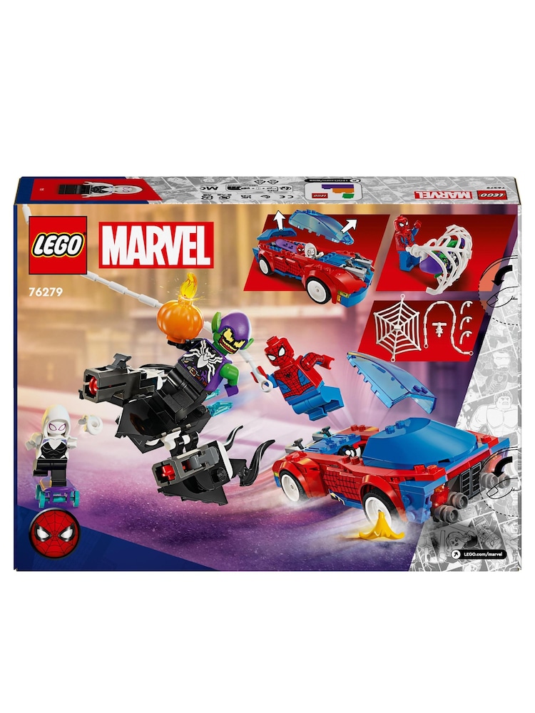 Lego Marvel Spider Man Race Car  Venom Green Goblin - Image 7 of 8