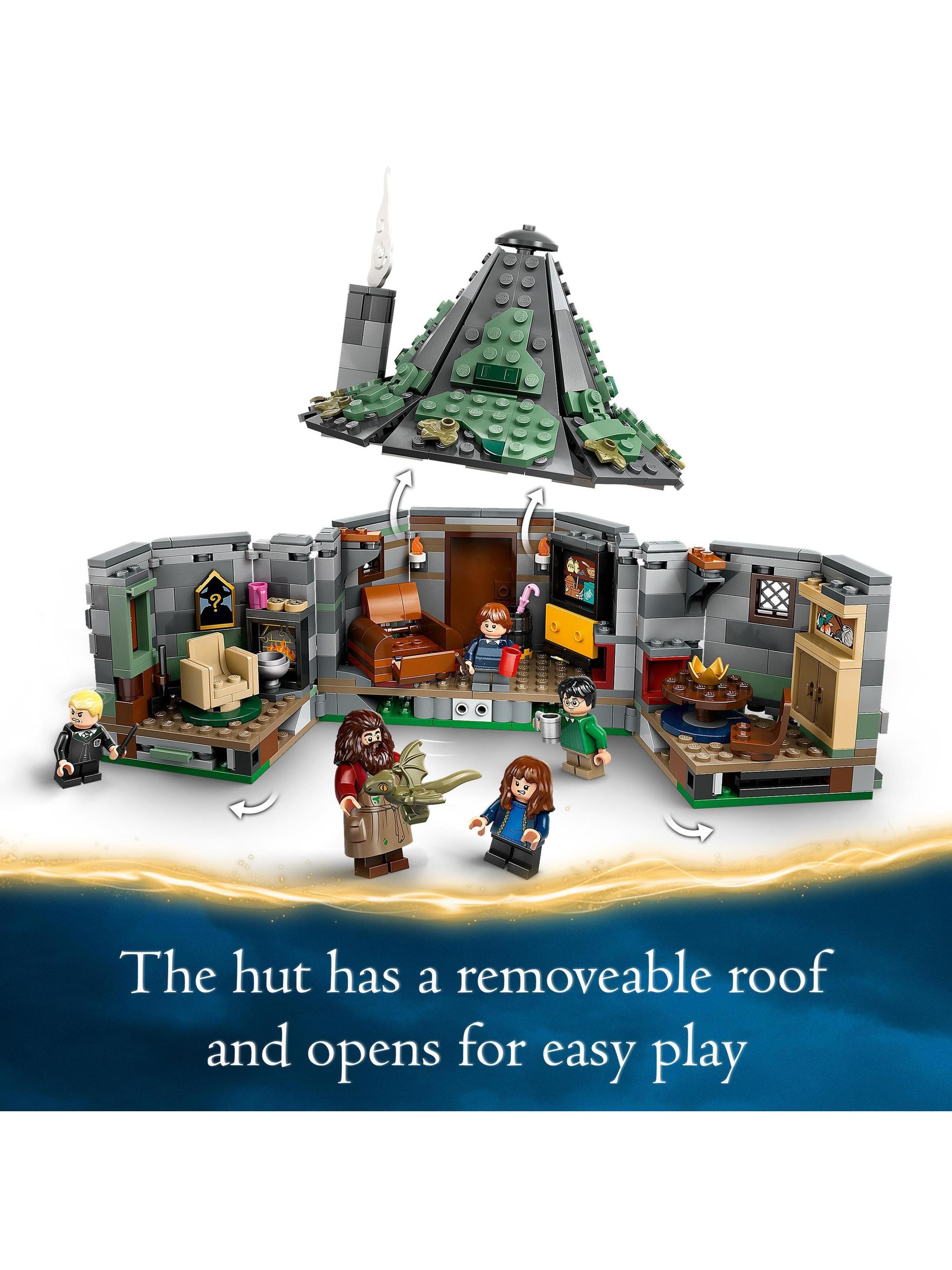 Buy LEGO Harry Potter Hagrids Hut An Unexpected Visit 76428 from