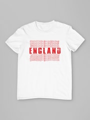 All + Every White England Cascade Flag Red T-Shirt - Image 3 of 4