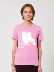 All + Every Pink Moomin 80th Anniversary Moomintroll & Co By The Fireplace T-Shirt - Image 1 of 4
