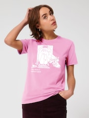 All + Every Pink Moomin 80th Anniversary Moomintroll & Co By The Fireplace T-Shirt - Image 2 of 4