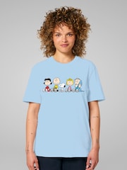 All + Every Blue Peanuts The Gang Sit Down T-Shirt - Image 1 of 4