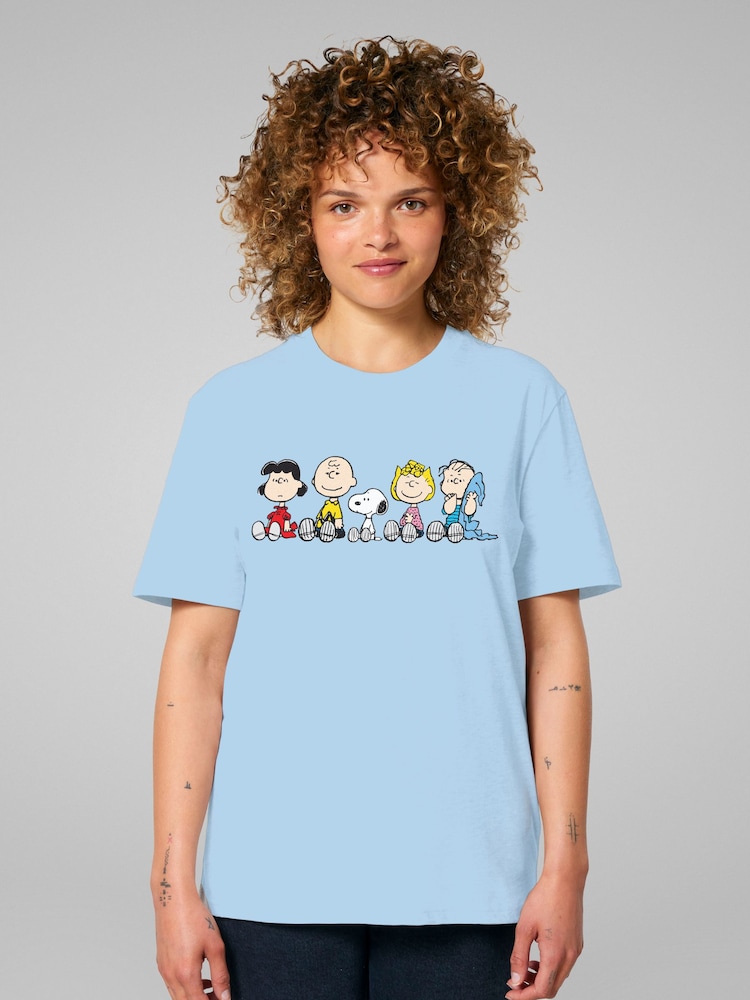 All + Every Blue Peanuts The Gang Sit Down T-Shirt - Image 1 of 4