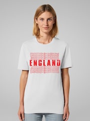 All + Every White England Cascade Flag Red T-Shirt - Image 1 of 4