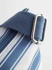 Blue Stripe Foldaway Bag - Image 7 of 9