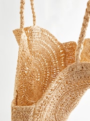 Natural Straw Circle Shoulder Bag - Image 9 of 9