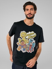 All + Every Black Sesame Street Characters Group Photo T-Shirt - Image 2 of 4