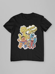 All + Every Black Sesame Street Characters Group Photo T-Shirt - Image 3 of 4