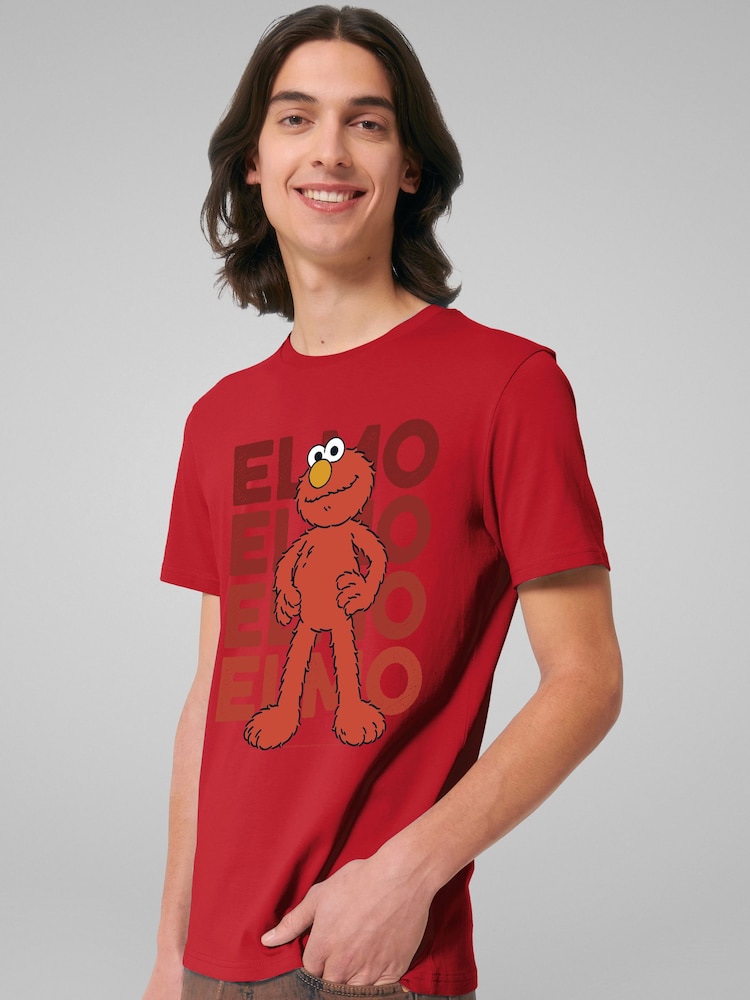 All + Every Red Sesame Street Elmo Strikes A Pose T-Shirt - Image 2 of 4