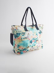 Multi Colour Beach Scene Foldaway Bag - Image 6 of 12