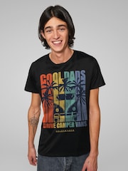 All + Every Black Volkswagen Cool Dads Drive Campervans T-Shirt - Image 2 of 4