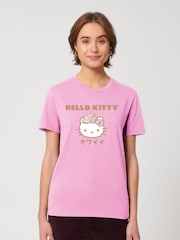All + Every Pink Hello Kitty Sparkle Kanji T-Shirt - Image 1 of 4