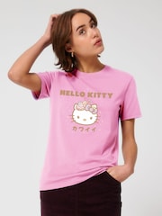 All + Every Pink Hello Kitty Sparkle Kanji T-Shirt - Image 2 of 4