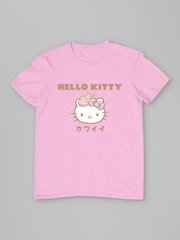 All + Every Pink Hello Kitty Sparkle Kanji T-Shirt - Image 3 of 4