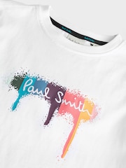 Paul Smith Junior Boys Short Sleeve Iconic Print 100% Cotton T-Shirt - Image 2 of 4