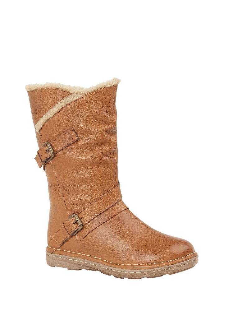 Lotus Brown Leg Boots - Image 1 of 4 Lotus Brown Leg Boots - Image 1 of 4