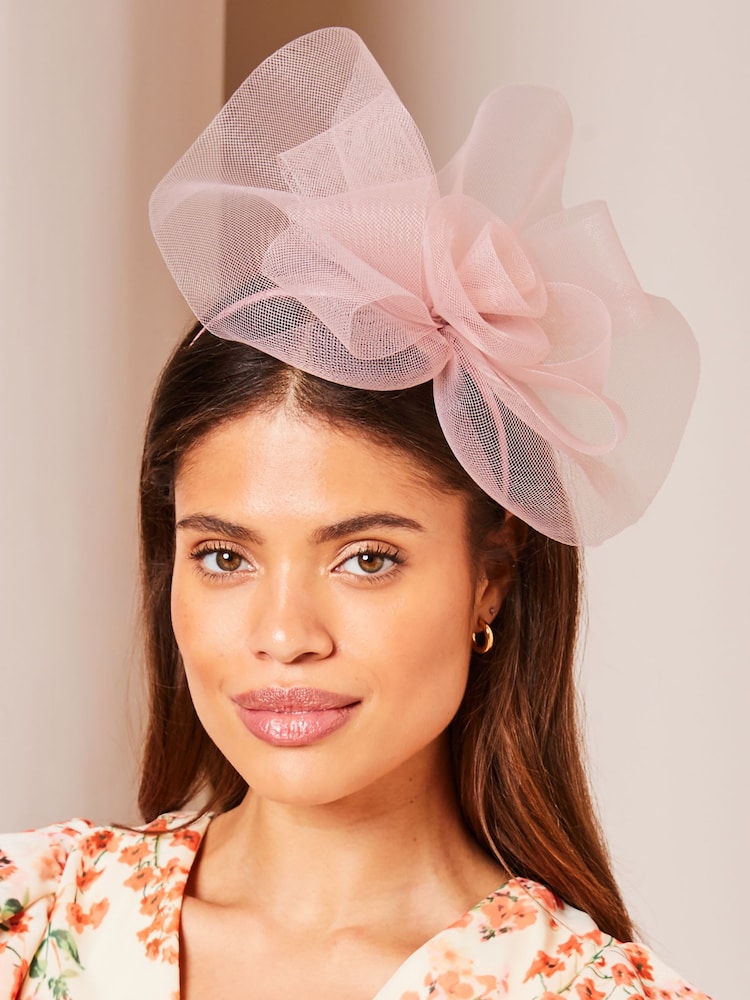 Lipsy Pink Rose Fascinator Headband - Image 1 of 4