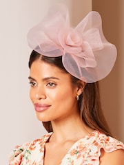 Lipsy Pink Rose Fascinator Headband - Image 2 of 4