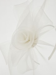 Lipsy Ivory White Rose Fascinator Headband - Image 4 of 4