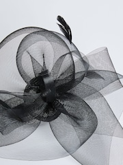 Lipsy Black Oversized Fascinator Headband - Image 4 of 4