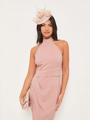 Lipsy Nude Pink Round Disc Fascinator Headband - Image 2 of 4