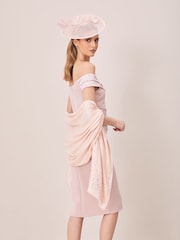 Lipsy Nude Pink Round Disc Fascinator Headband - Image 3 of 4