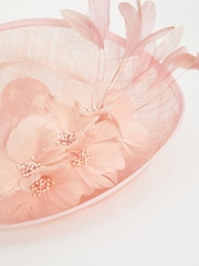 Lipsy Nude Pink Round Disc Fascinator Headband - Image 4 of 4
