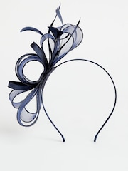 Lipsy Navy Blue Bow Fascinator Headband - Image 3 of 4