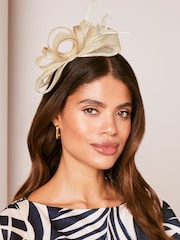 Lipsy Gold Bow Fascinator Headband - Image 1 of 4