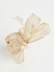 Lipsy Gold Bow Fascinator Headband - Image 3 of 4