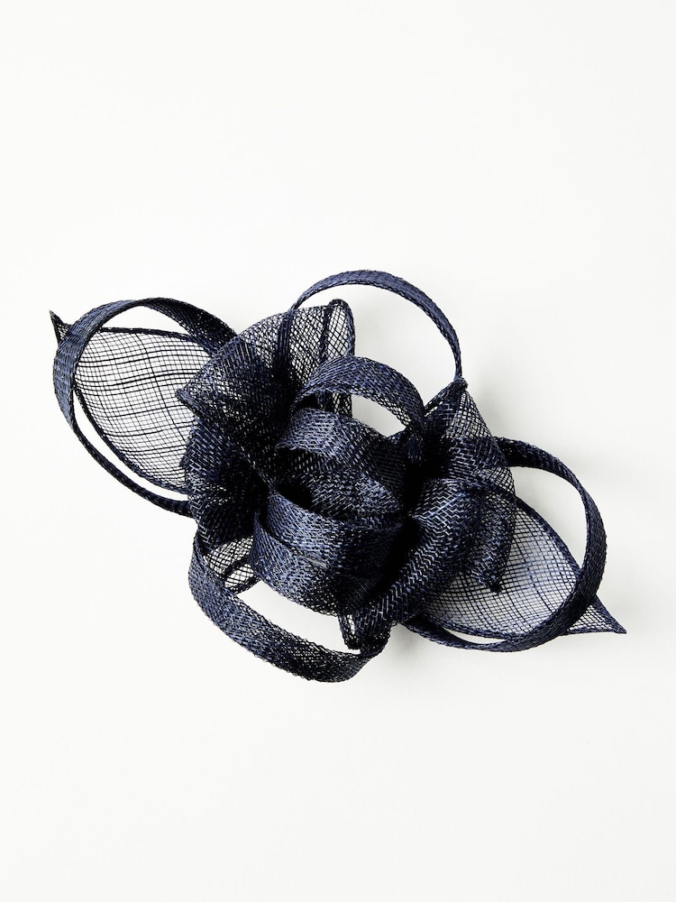 Lipsy Navy Blue Fascinator Hair Clip - Image 4 of 4