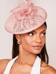 Lipsy Pink Half Dome Fascinator Headband - Image 2 of 2