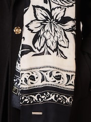 Lipsy Black Lightweight Printed Scarf - Image 3 of 3