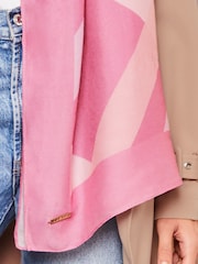 Lipsy Pink Lightweight Printed Scarf - Image 2 of 3