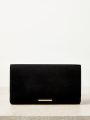 Lipsy Black Asymmetric Foldover Chain Clutch Bag - Image 3 of 4