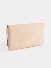 Nude Clutch Bag With Detachable Cross-Body Chain - Image 5 of 8