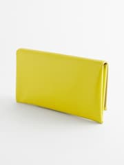 Lime Green Clutch Bag With Detachable Cross-Body Chain - Image 6 of 9