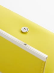 Lime Green Clutch Bag With Detachable Cross-Body Chain - Image 8 of 9