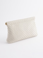 White Weave Clutch Bag - Image 5 of 9
