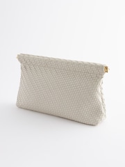 White Weave Clutch Bag - Image 6 of 9